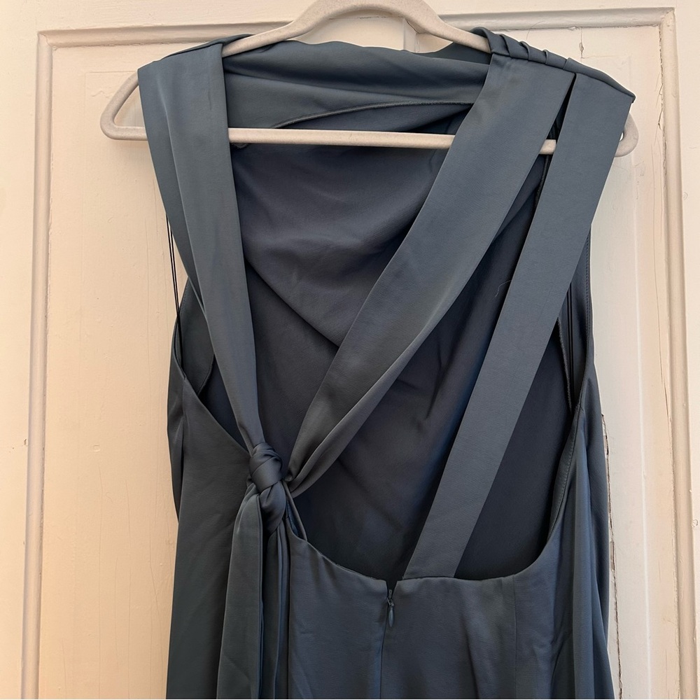 NWT! Significant Other Lana Maxi Dress in Petrol (grey-blue)